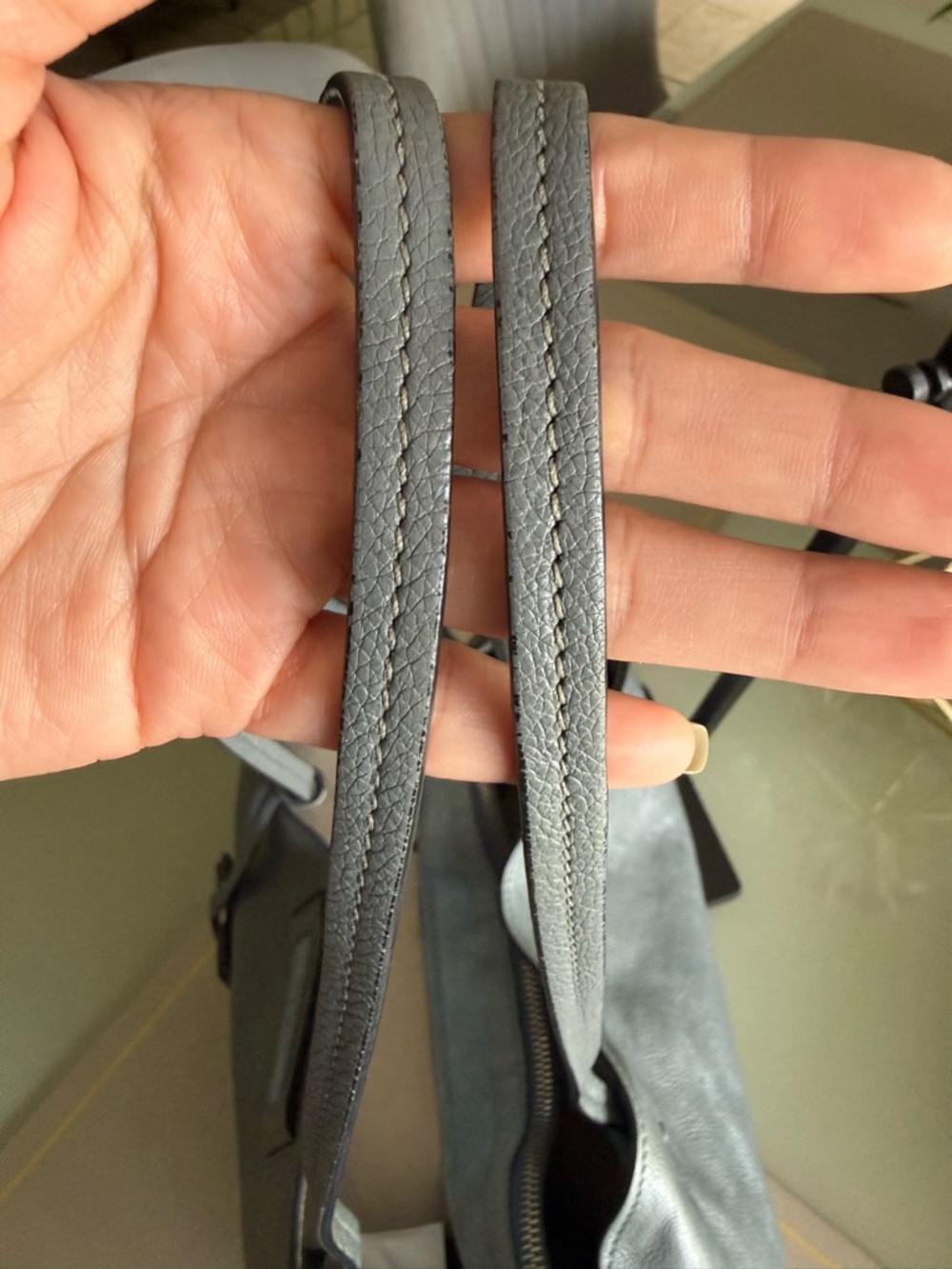 PRADA Glace Calf Leather Etiquette Tote Bag - Picture 4 of 11